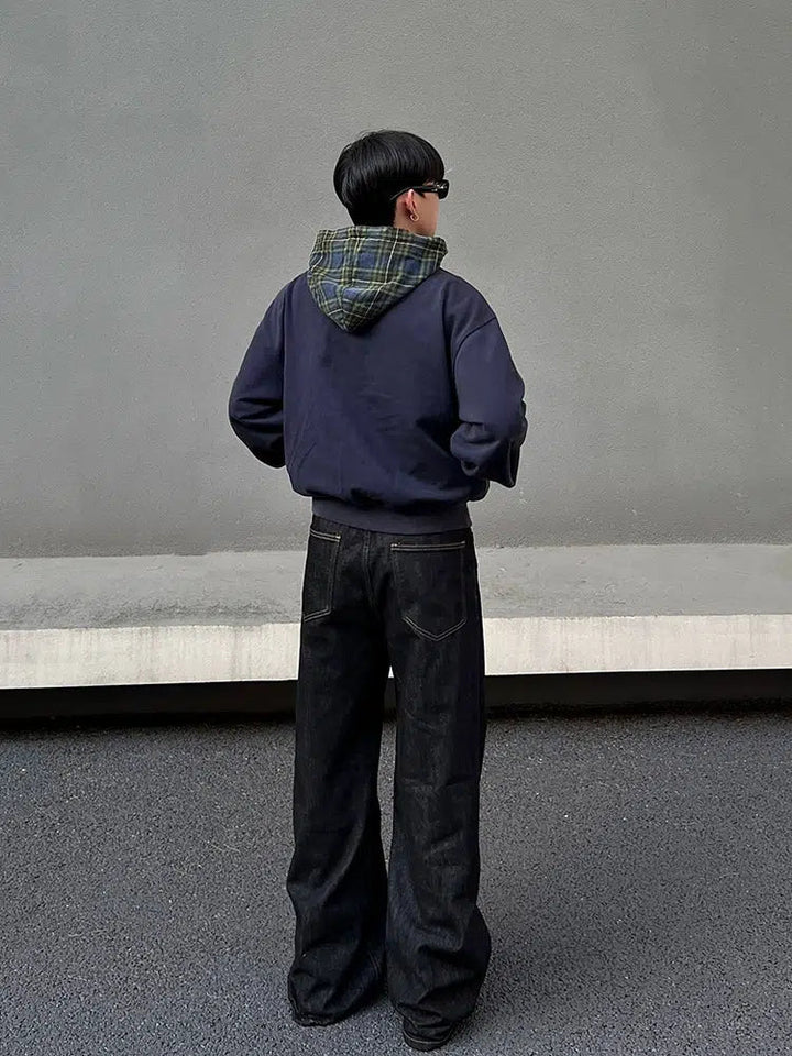 Hooded Zipper Pockets Sweatshirt