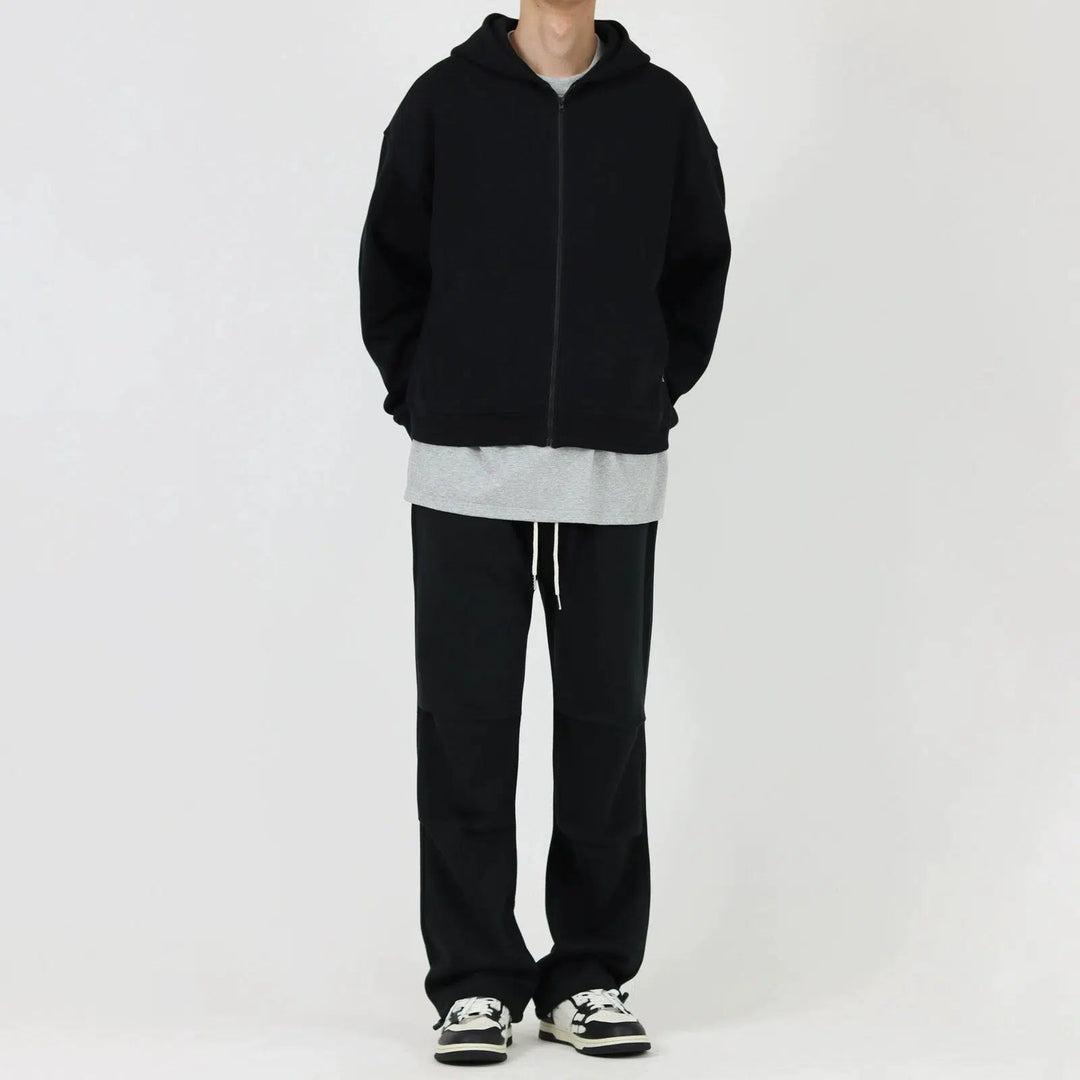 Hooded Zipper Velvet Sweatshirt