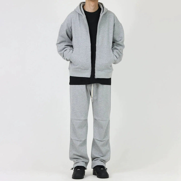 Hooded Zipper Velvet Sweatshirt
