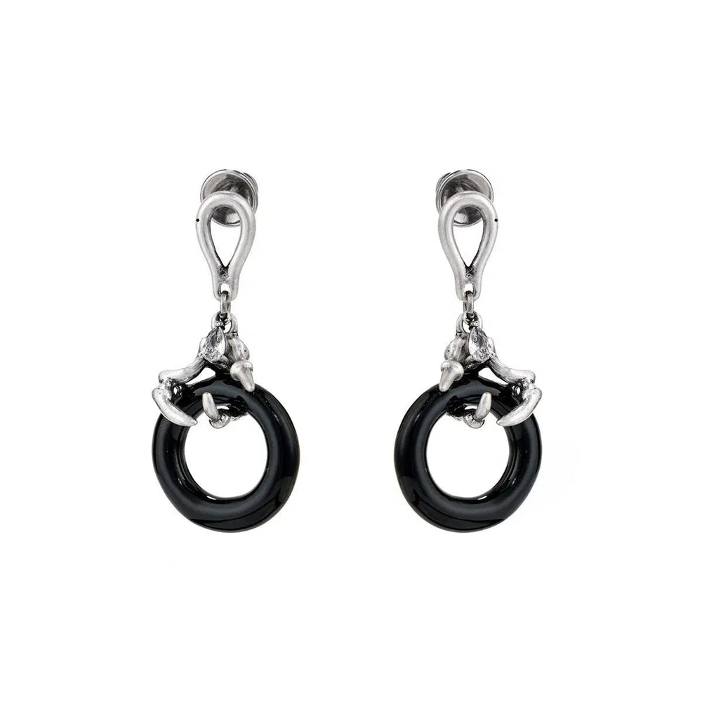 Hoop Pendant Earrings