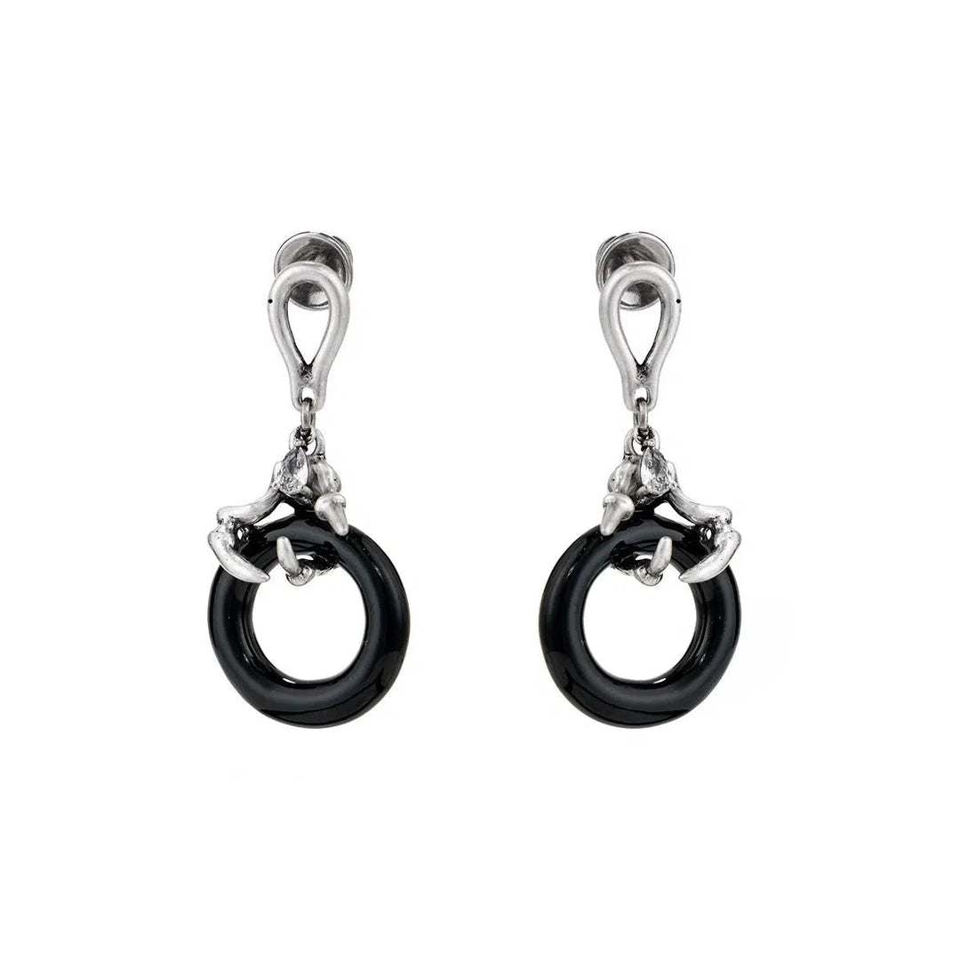 Hoop Pendant Earrings
