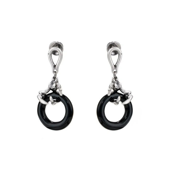 Hoop Pendant Earrings