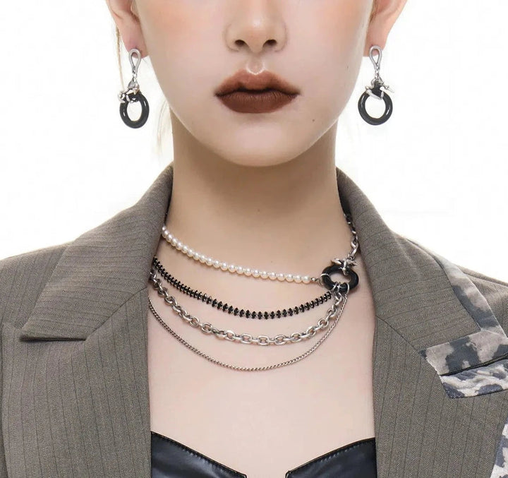Hoop Pendant Earrings