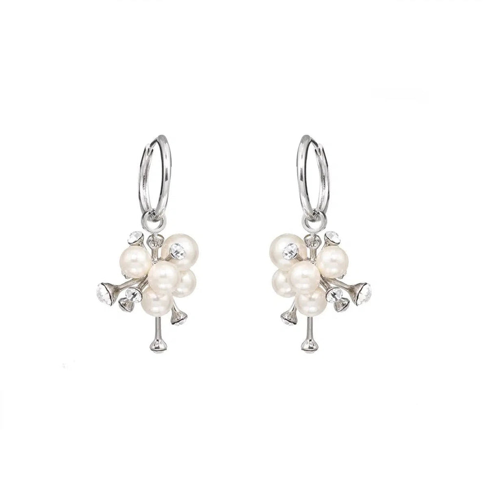 Horn Pearl Earrings