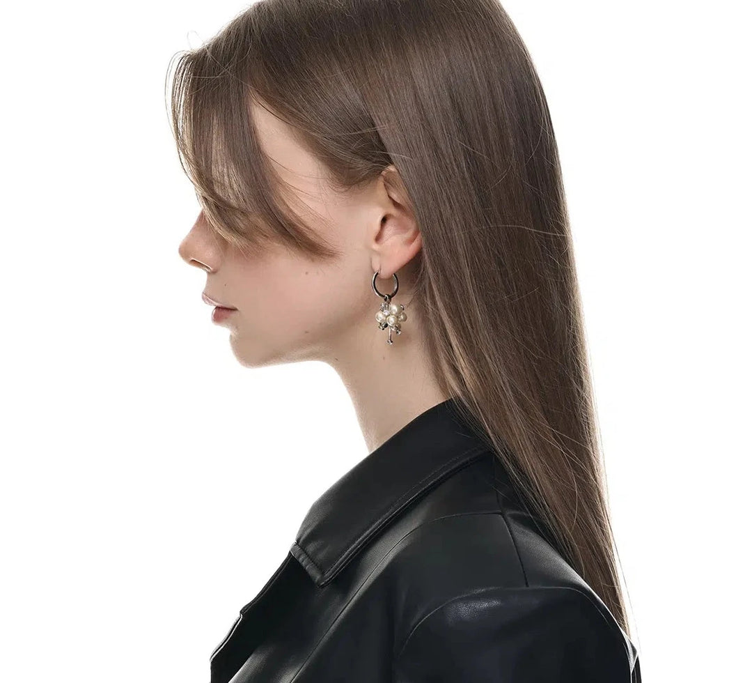 Horn Pearl Earrings