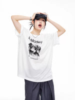 Oversized Graphic Dog Print T-Shirt 2