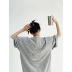 Pearl Letter Embellished T-shirt