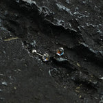 Imitation Moonstone Stud Earrings