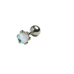 Imitation Moonstone Stud Earrings