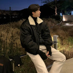 Insulated Faux Fur Collar Jacket