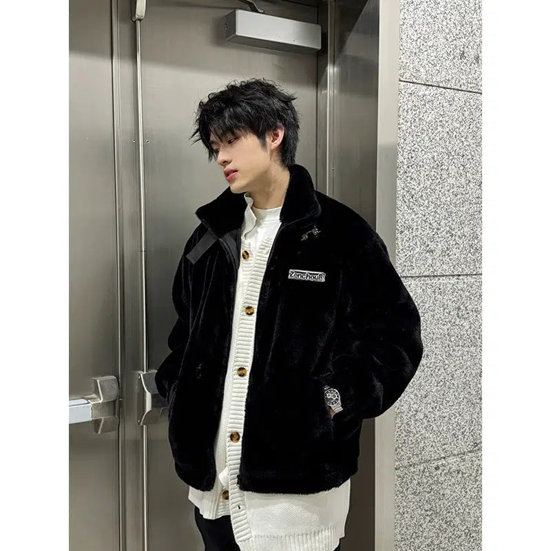 Polar Fleece Stand Collar Jacket