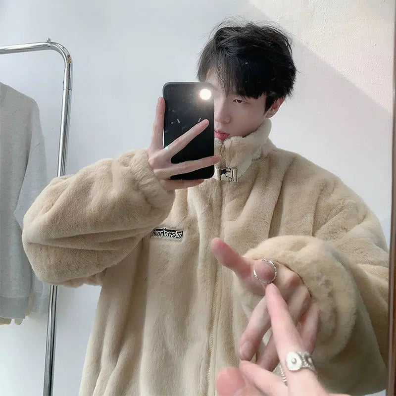 Polar Fleece Stand Collar Jacket