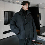 Two-piece Oversized Jacket with High Collar