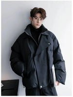 Two-piece Oversized Jacket with High Collar