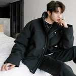 Insulated Puffer Jacket with High Collar