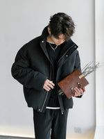 Insulated Puffer Jacket with High Collar