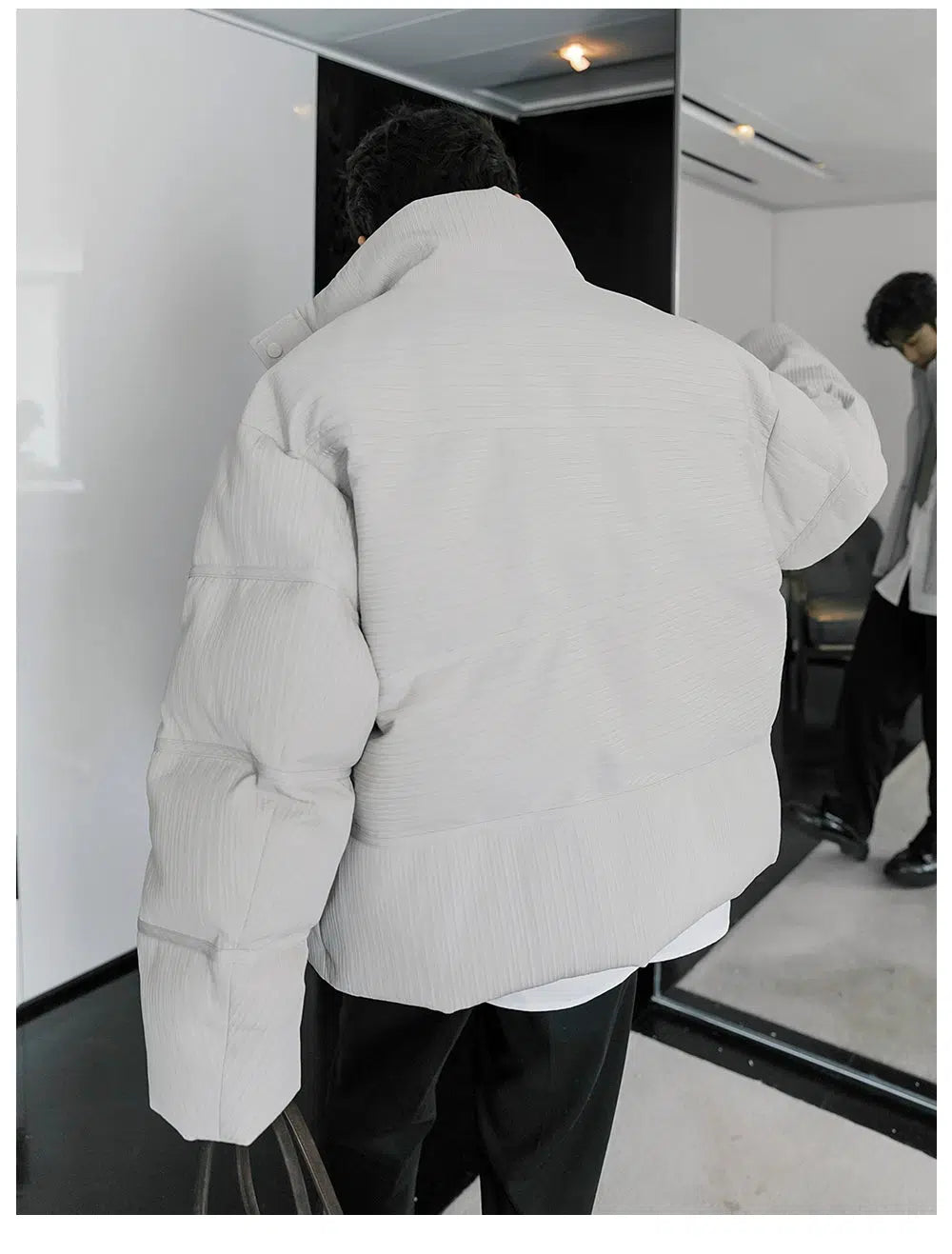 Insulated Puffer Jacket with High Collar