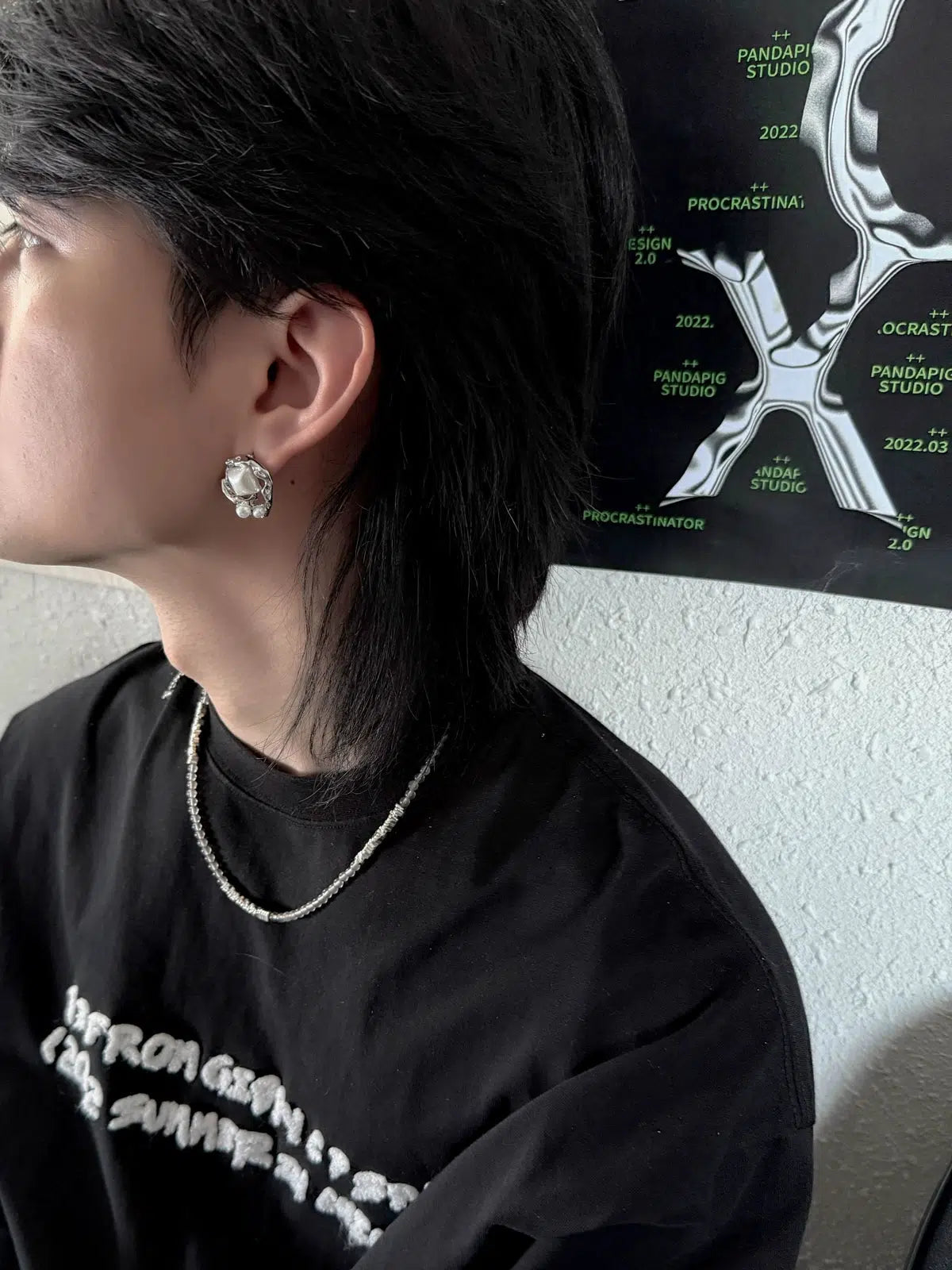 Intricate Abstract Stud Earrings