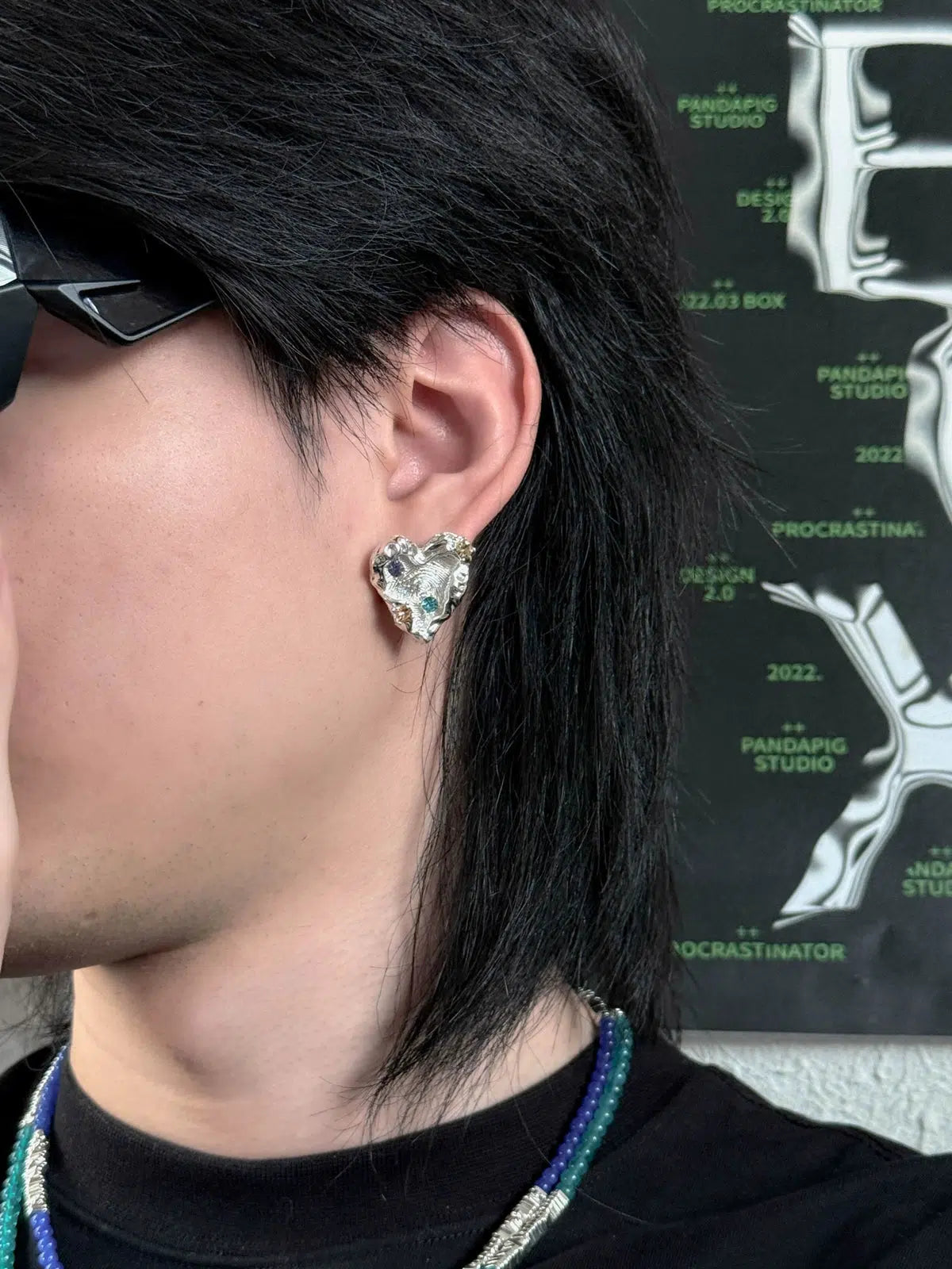 Intricate Abstract Stud Earrings