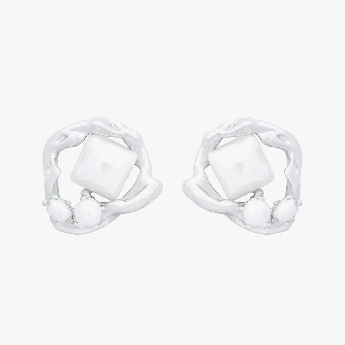 Intricate Abstract Stud Earrings