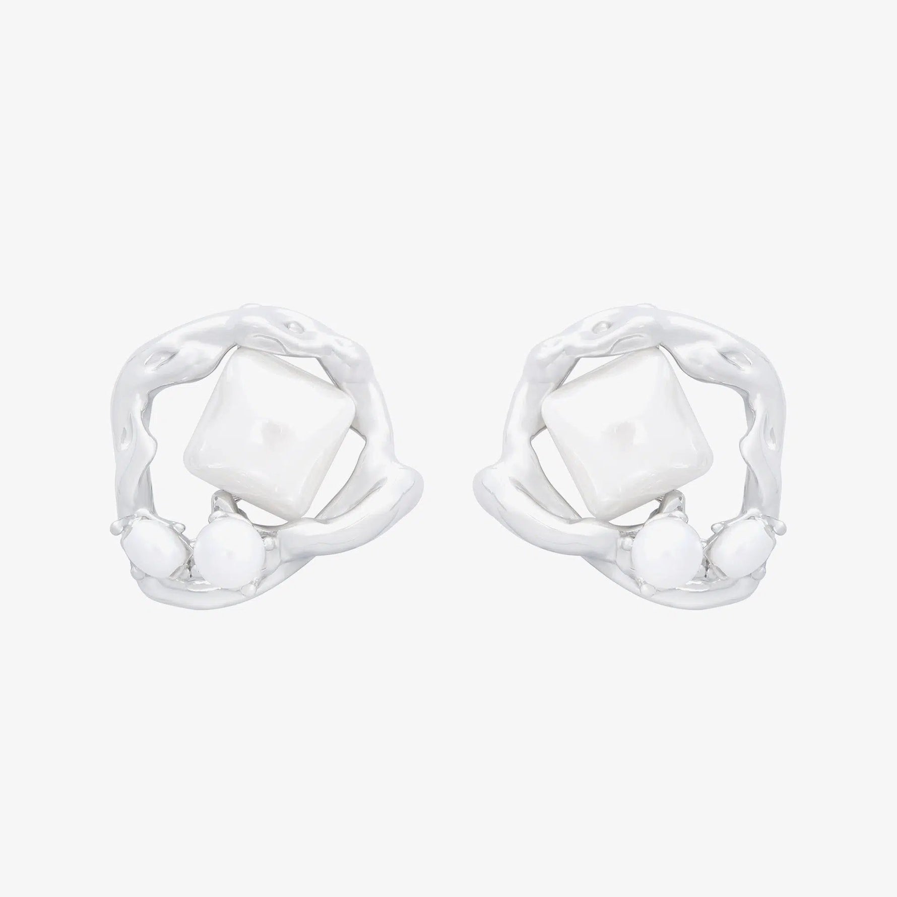 Intricate Abstract Stud Earrings