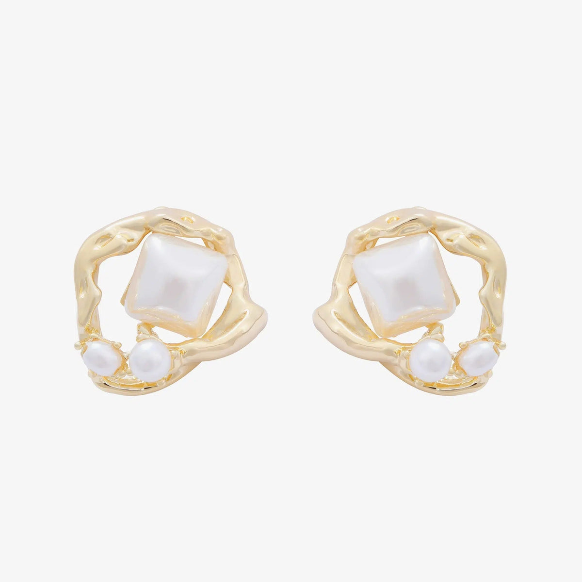 Intricate Abstract Stud Earrings