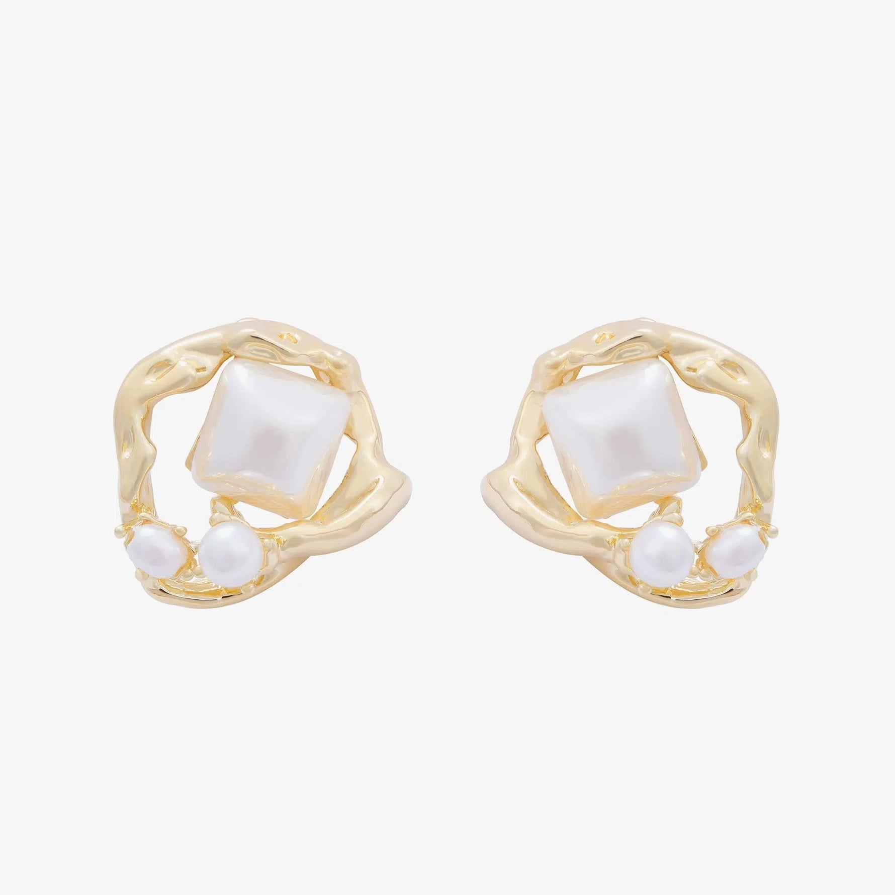 Intricate Abstract Stud Earrings