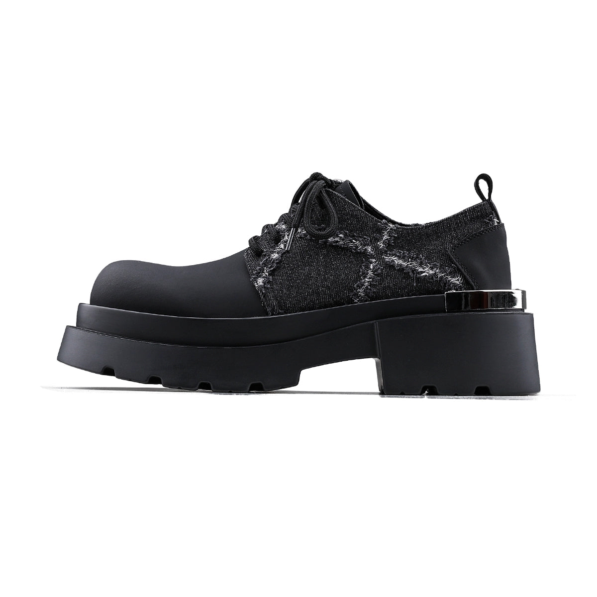 Iron Plate Denim Stitching Shoes