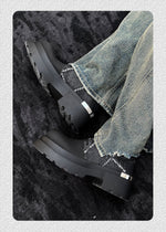 Iron Plate Denim Stitching Shoes
