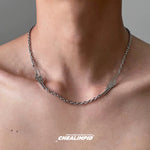 Irregular Geometry Stainless Steel Necklace