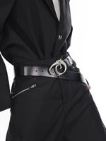 Irregular Metal Logo Versatile Belt