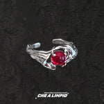 Irregular Ruby Ring