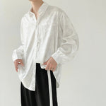 Jacquard Drape Long-sleeved Shirt