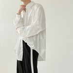 Jacquard Drape Long-sleeved Shirt