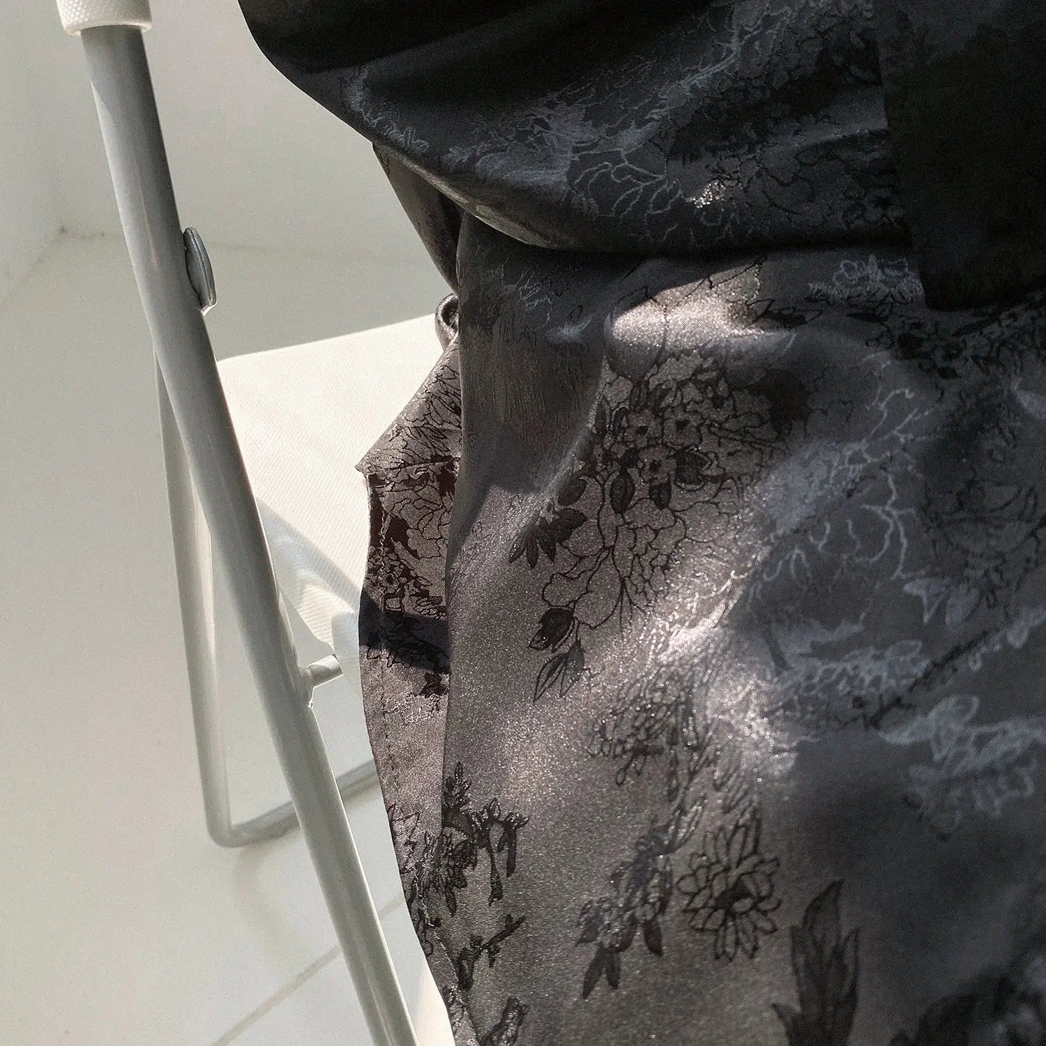 Jacquard Drape Long-sleeved Shirt