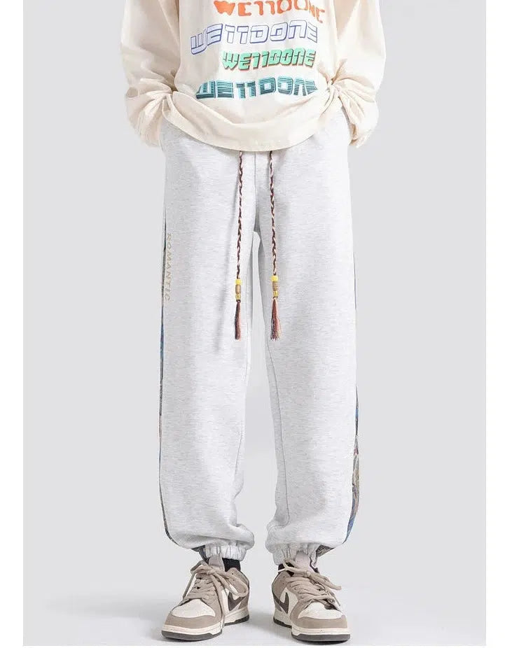 Jacquard Stitching Leggings Sports Pants