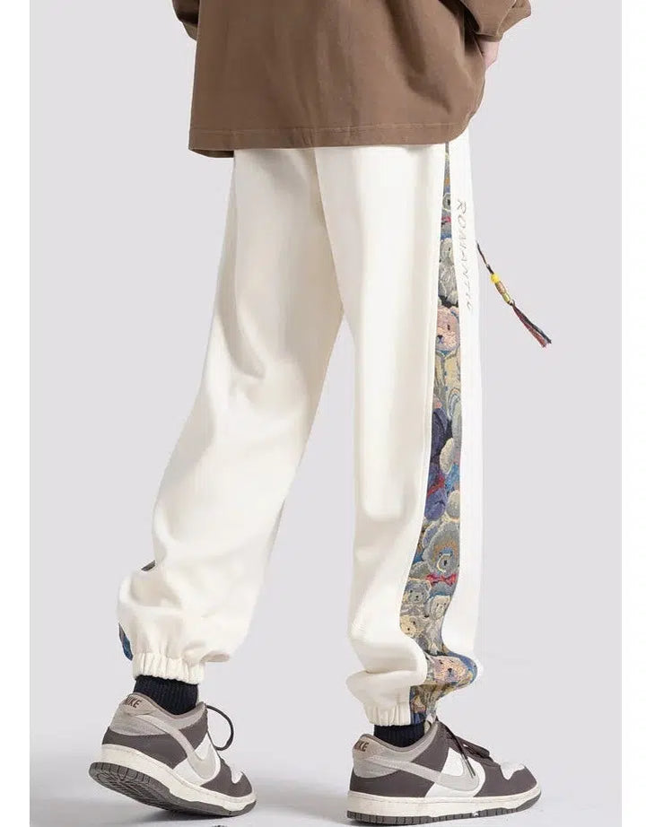 Jacquard Stitching Leggings Sports Pants