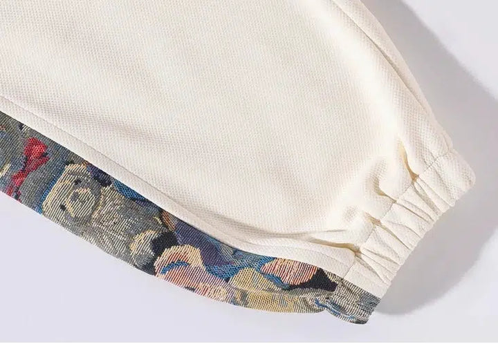 Jacquard Stitching Leggings Sports Pants