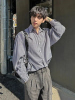 Japanese Striped Long-Sleeved Shirt