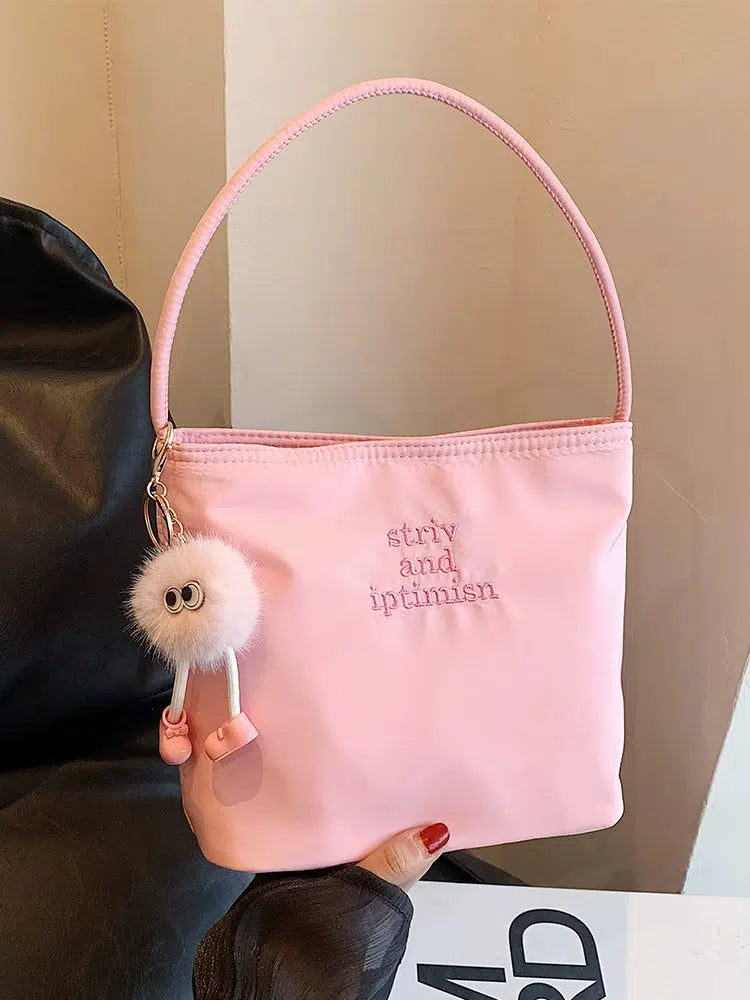 Keychain Accessory Bucket Shaped Bag