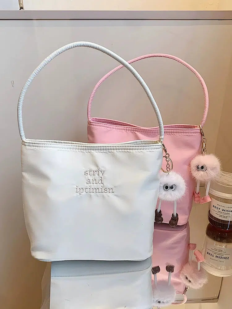 Keychain Accessory Bucket Shaped Bag