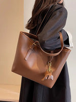 Keychain Accessory Leather Strap Tote Bag