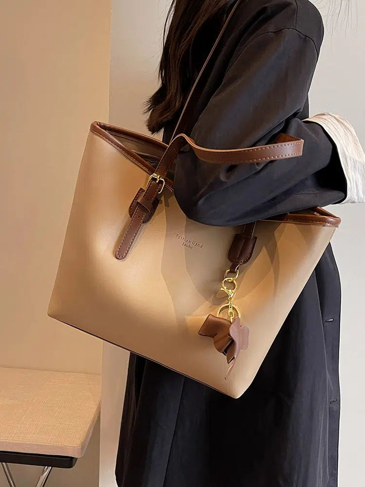 Keychain Accessory Leather Strap Tote Bag
