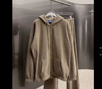 Khaki Hooded Sports Drape Suit