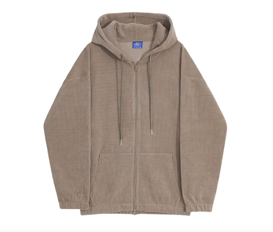 Khaki Hooded Sports Drape Suit