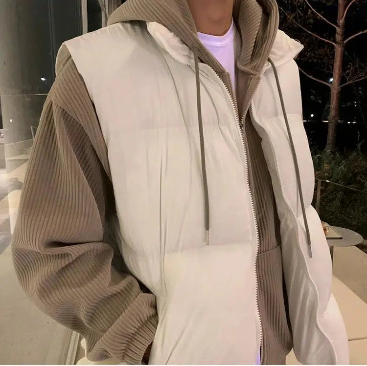 Khaki Hooded Sports Drape Suit