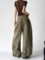 High Waisted Wide Leg Casual Pants 4