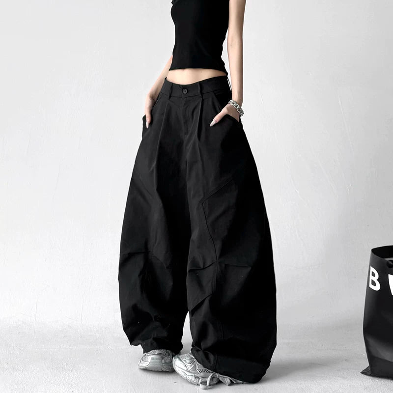 6180674575558,6180674575559,6180674575560,6180674575561,6180674575562,6180674575563,6180674575564,6180674575565, High Waisted Wide Leg Casual Pants