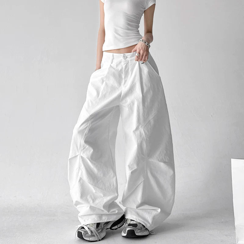 6180674575566,6180674575567,6180674575568,6180674575569,6180674575570,6180674575571,6180674575572,6180674575573, High Waisted Wide Leg Casual Pants