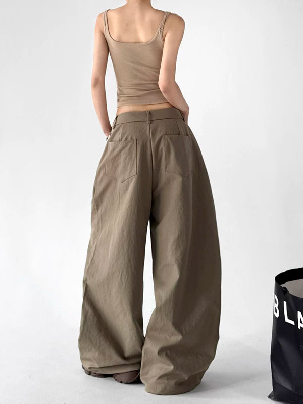 High Waisted Wide Leg Cargo Pants 3